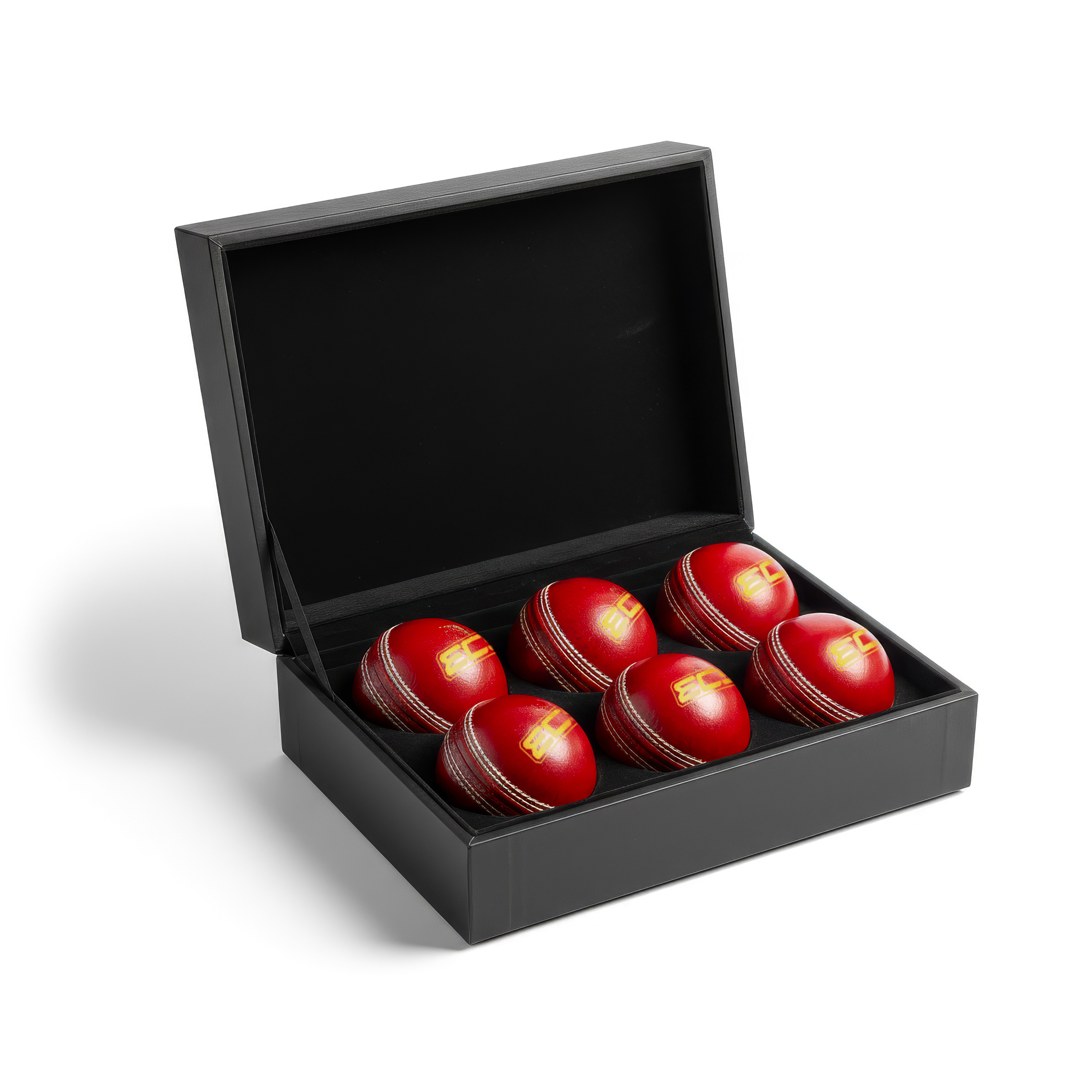 ECS Club Cricket Balls - Half Dozen (6) | Chrome Leather (Water‑Resistant) | Machine‑Stitched