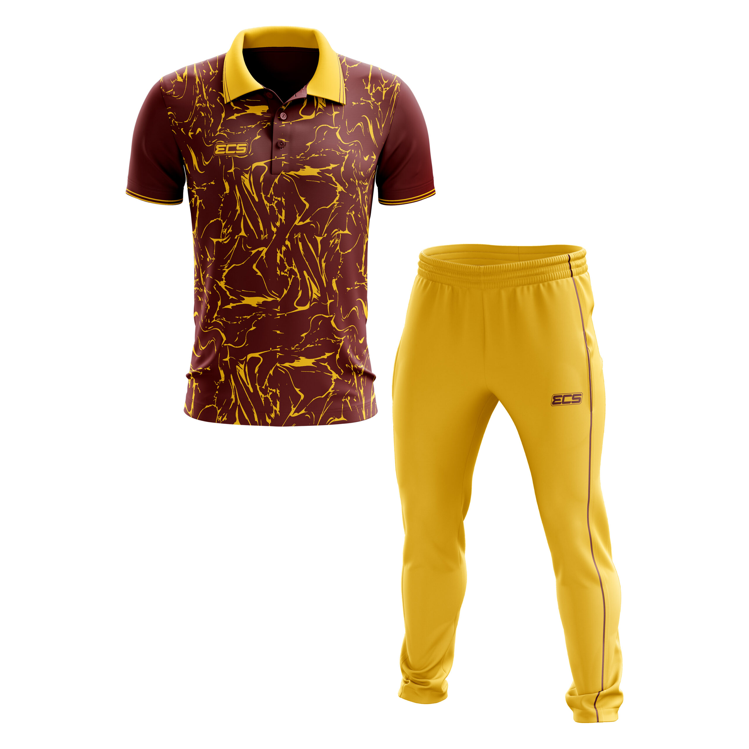 MATCH KIT – MAROON & Yellow | ECS