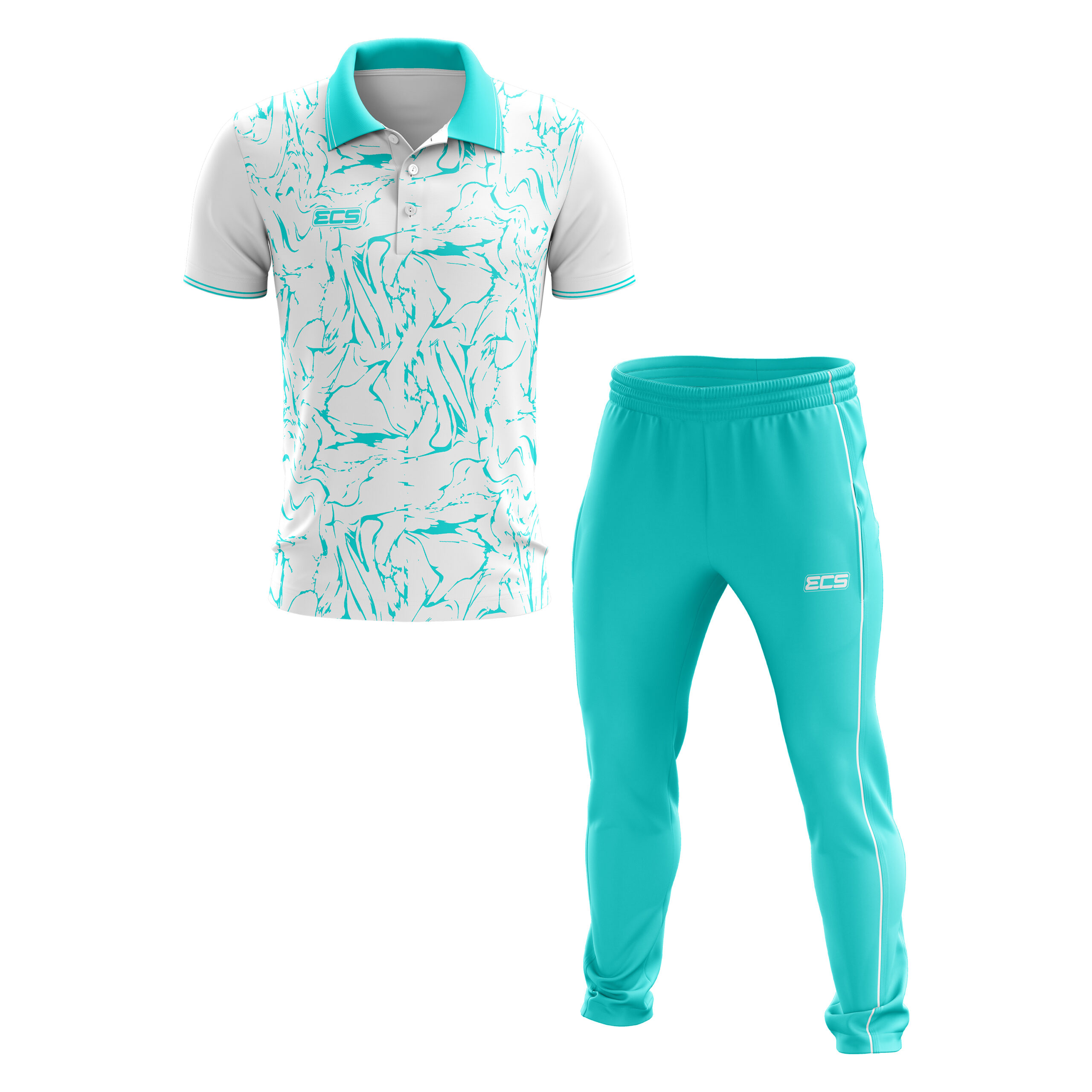 MATCH KIT – WHITE & GREENISH (CYAN) | ECS