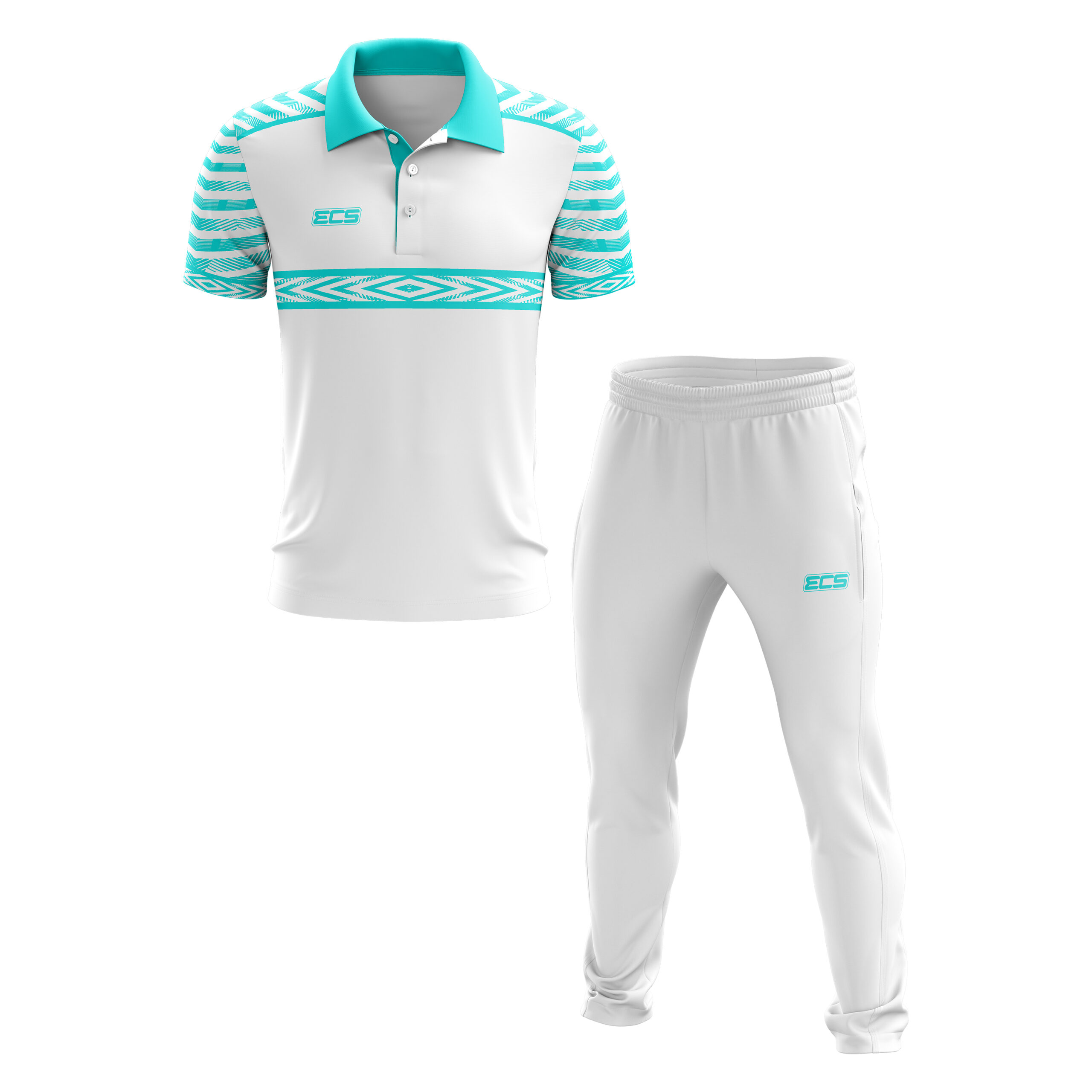 MATCH KIT – WHITE & GREENISH (CYAN) | ECS