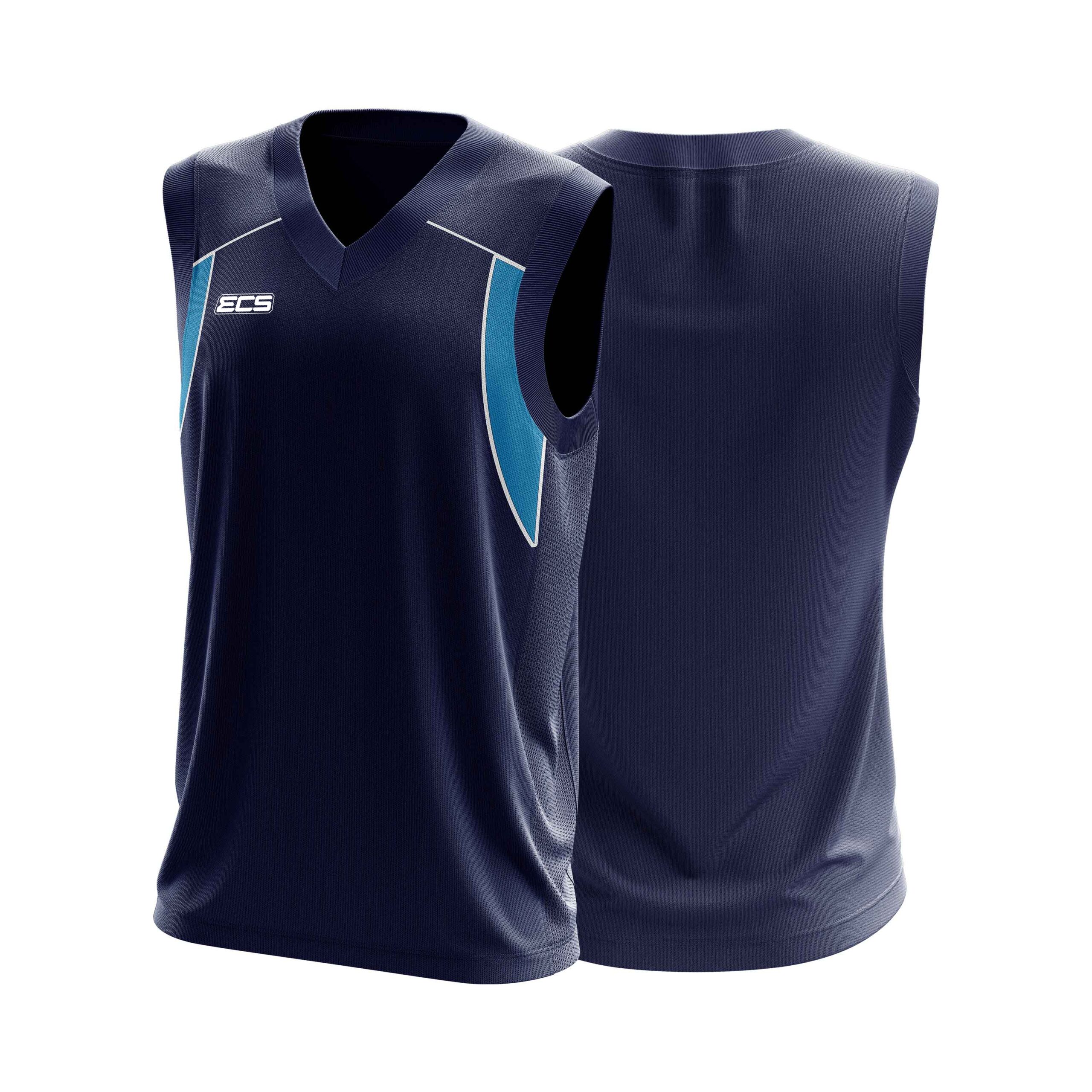 ECS Sleeveless Cricket Sweater – Vanta (Range 4) - C9 | Semi‑Sublimated Teamwear