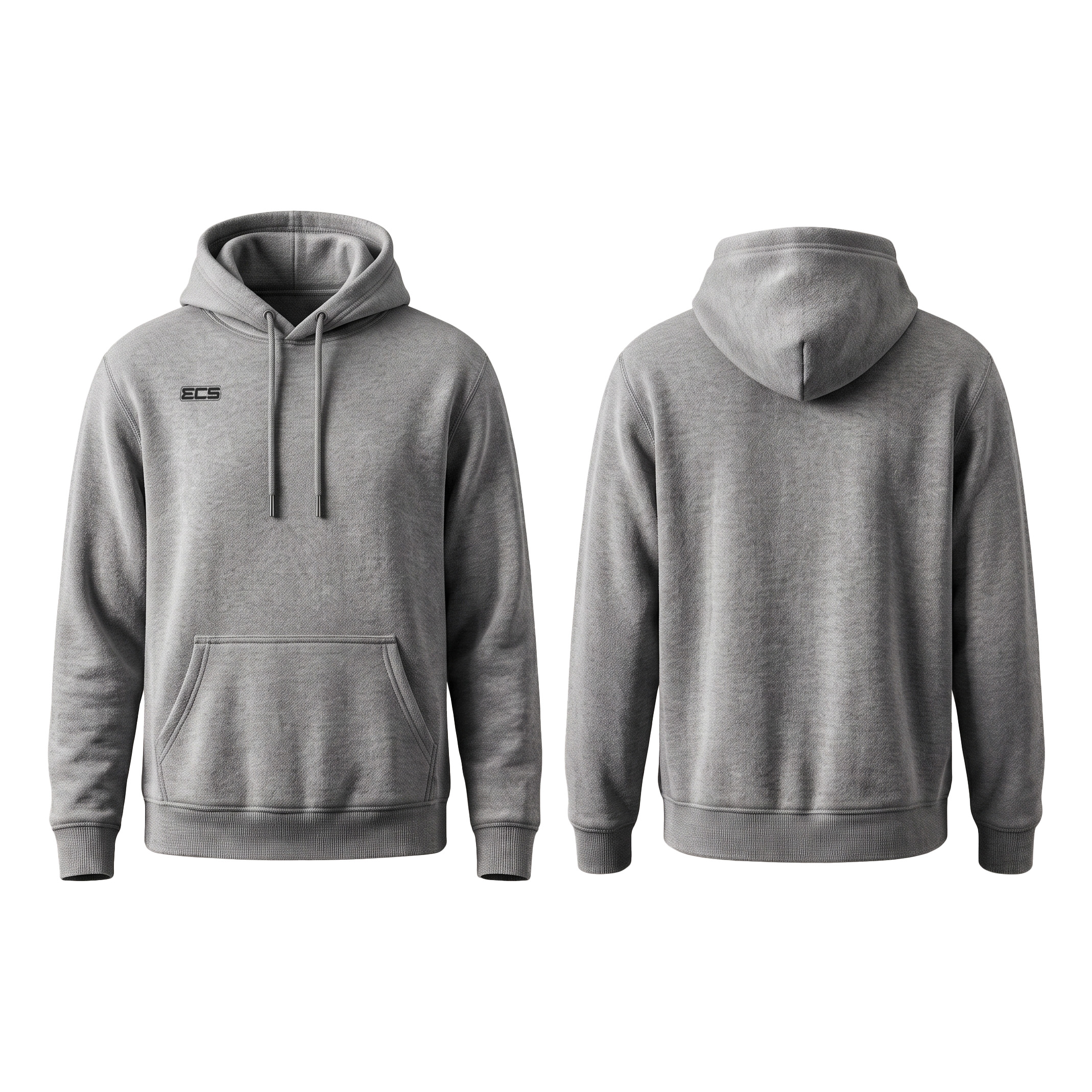 ECS Leisurewear Hoodie in heather Grey | Off‑Field Essential