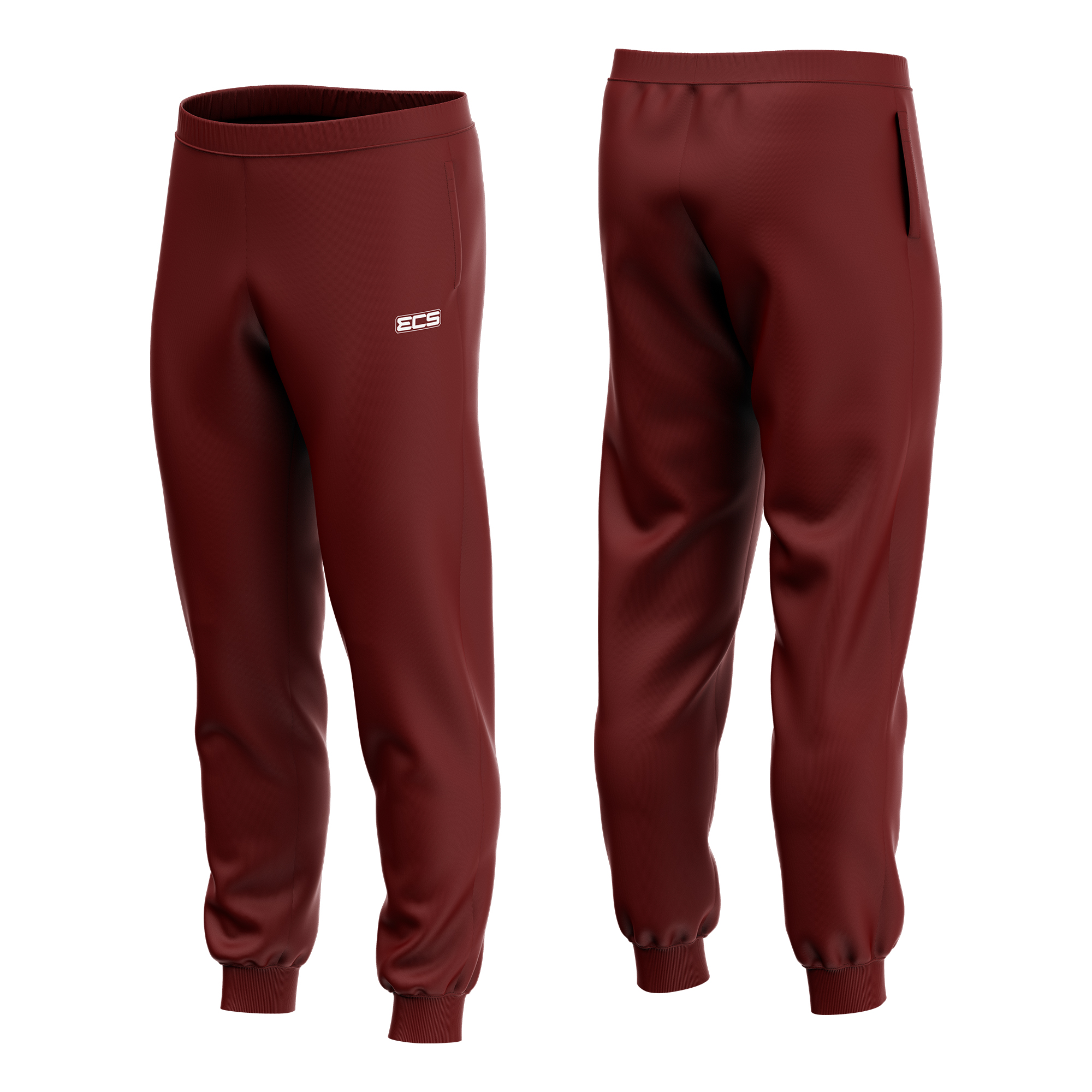 ECS Leisurewear Joggers in Maroon | Off‑Field Essential