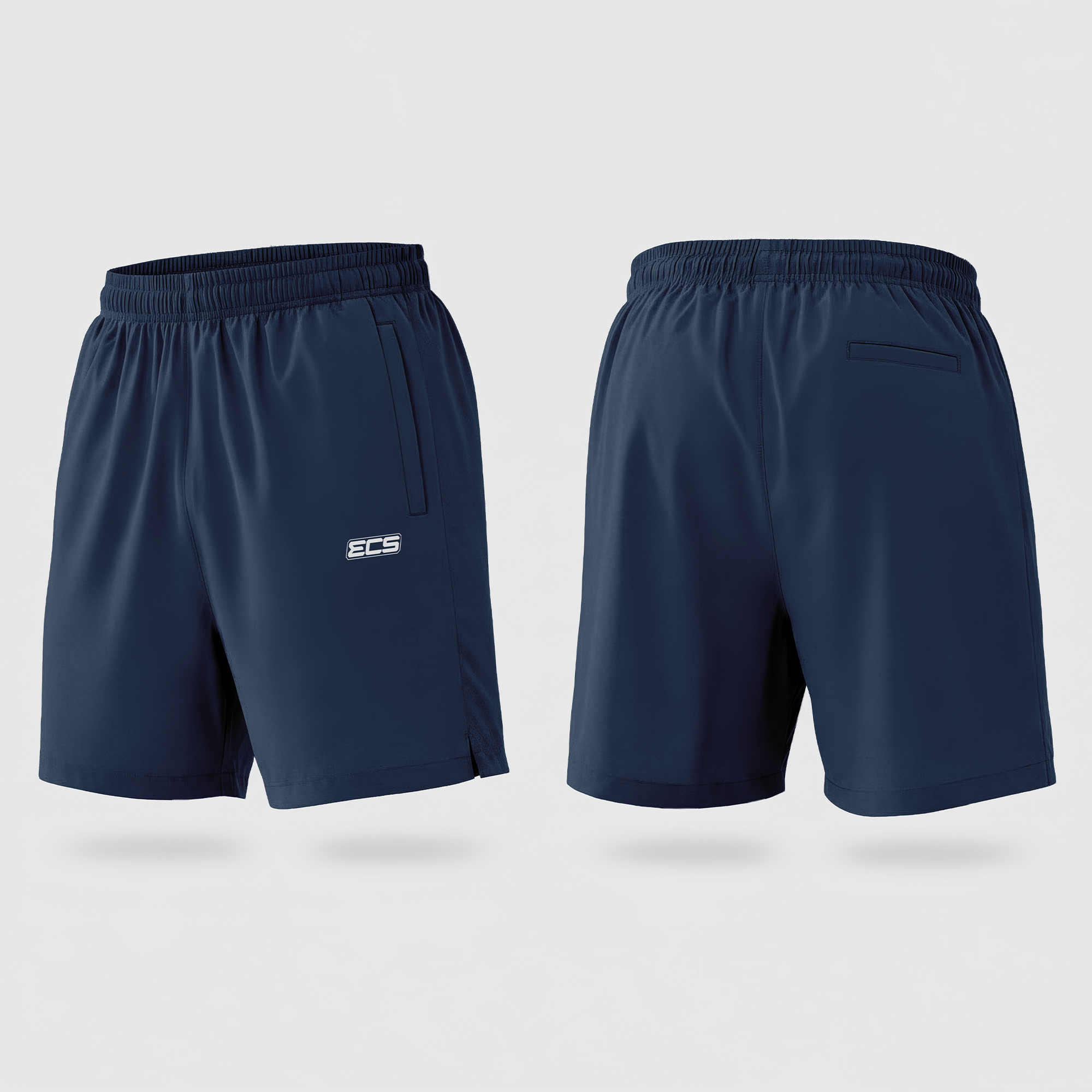 ECS Leisurewear Shorts in Navy Blue | Off‑Field Essential