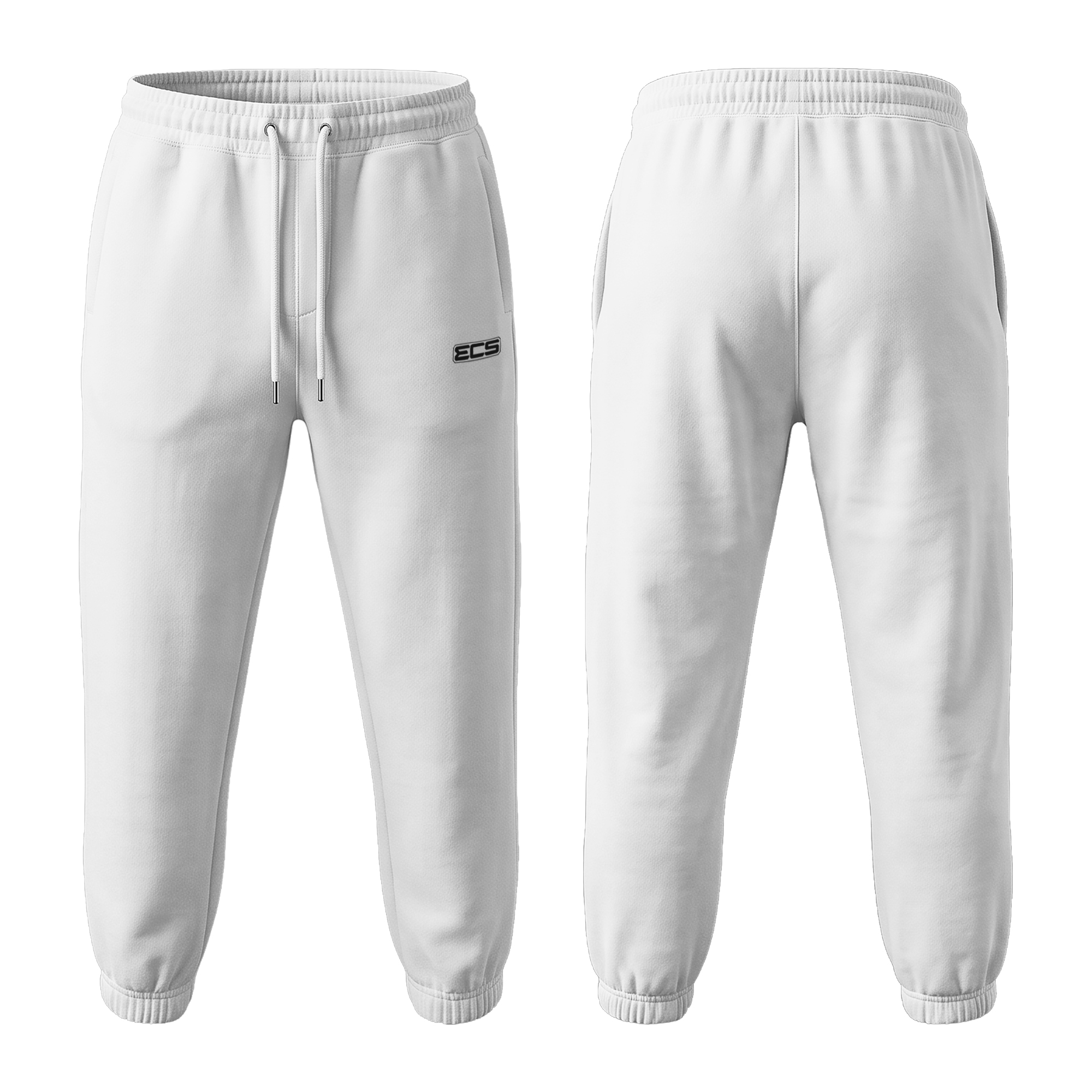 ECS Leisurewear Sweatpants in White | Off‑Field Essential