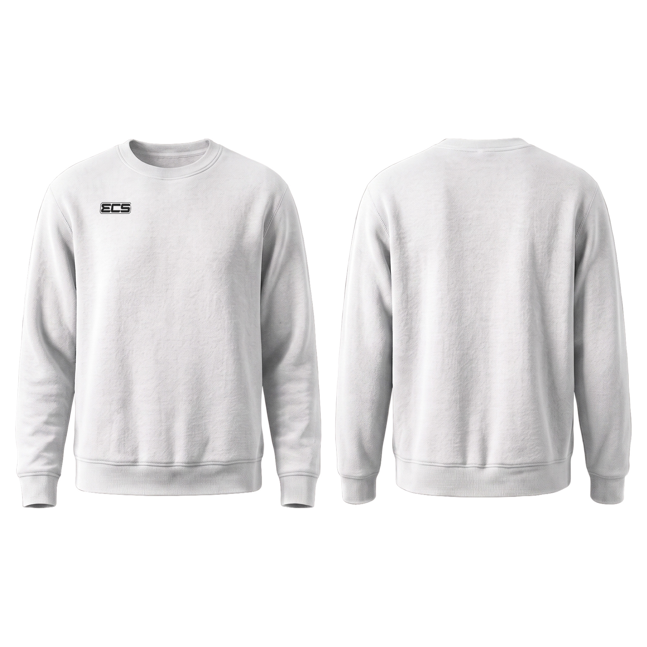 ECS Leisurewear Sweatshirt in White | Off‑Field Essential