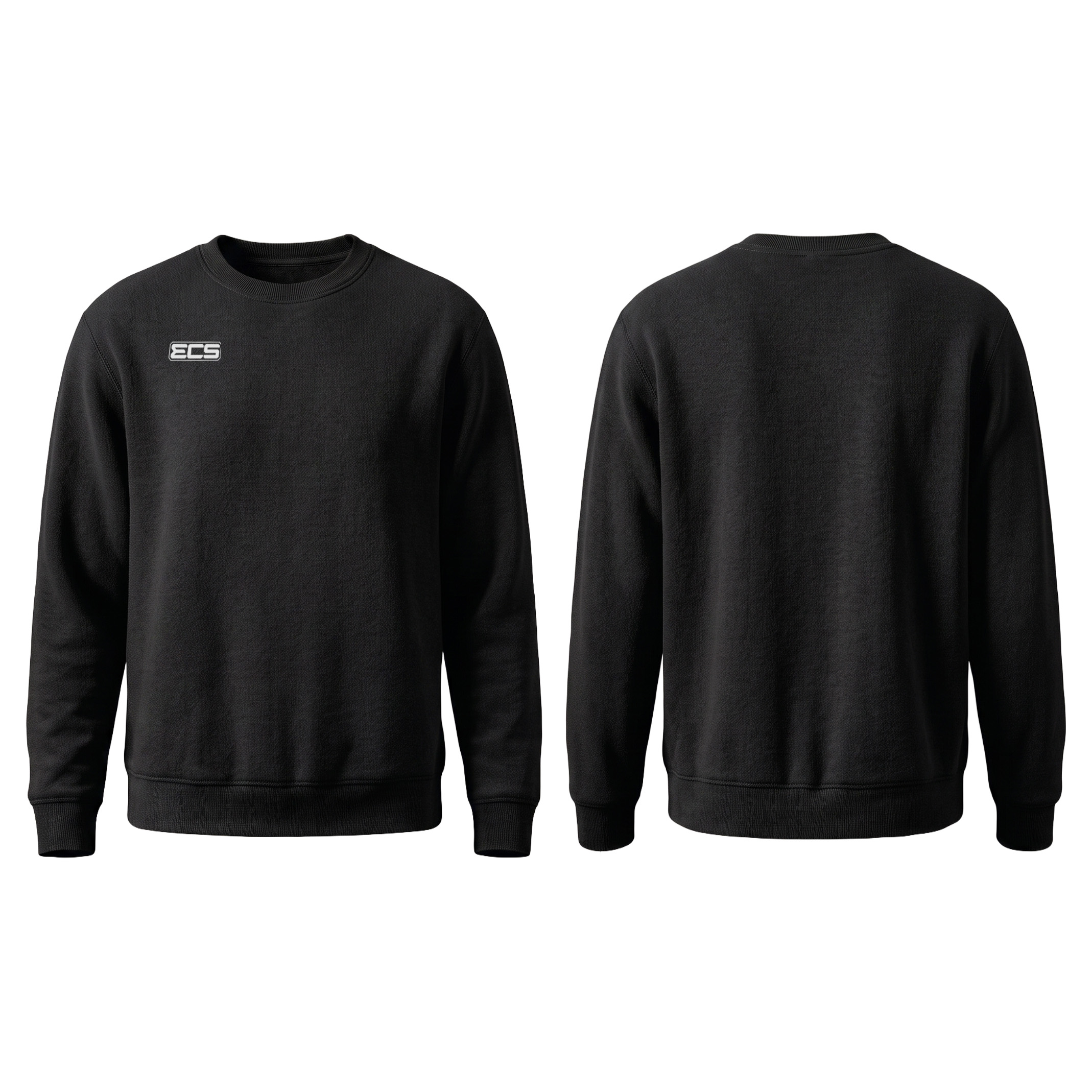 ECS Leisurewear Sweatshirt in Black | Off‑Field Essential