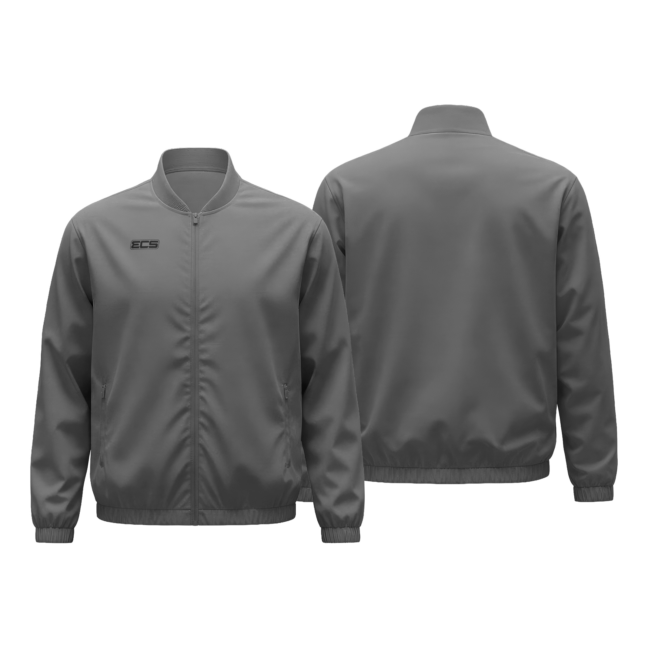 ECS Leisurewear Track Jacket in Grey | Off‑Field Essential