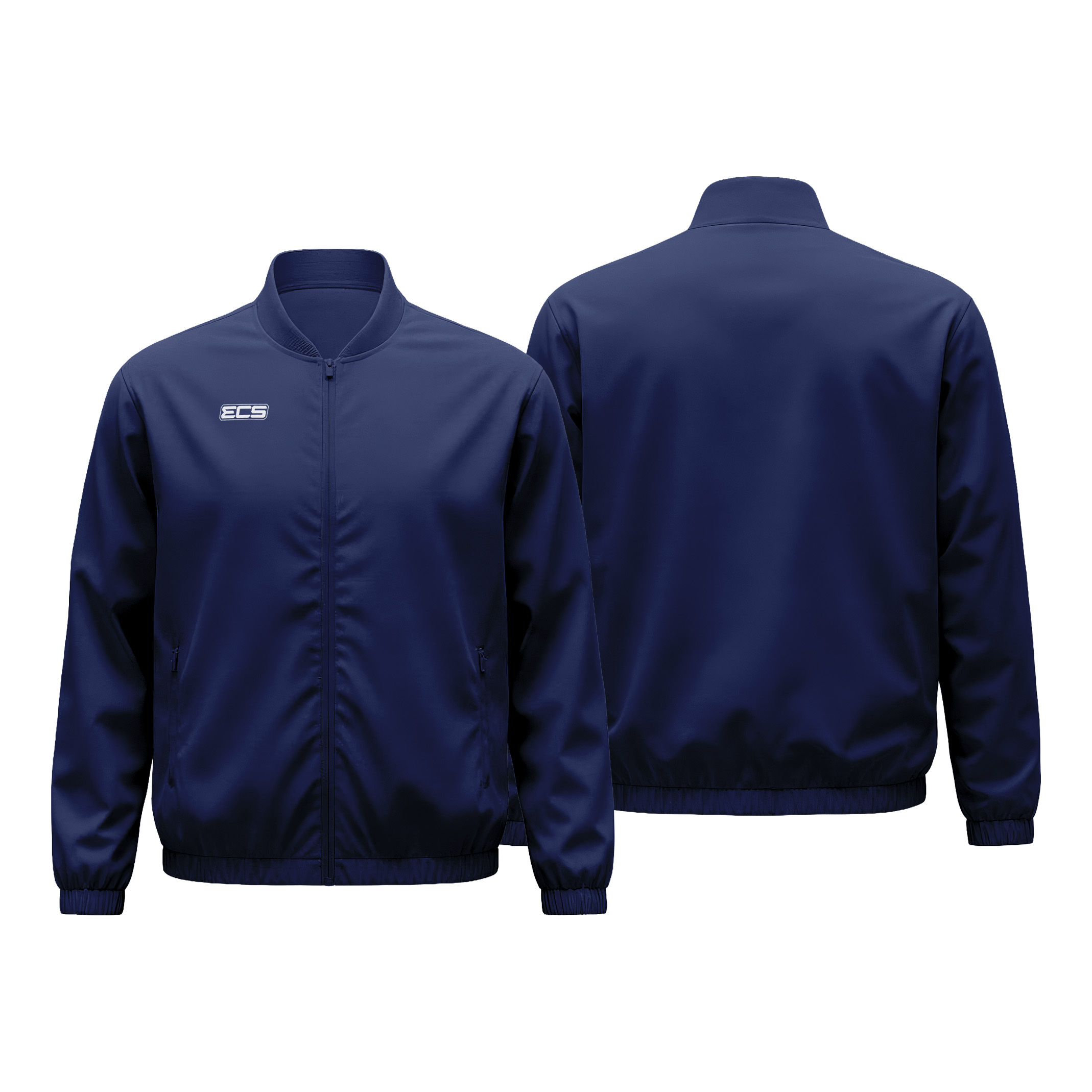 ECS Leisurewear Track Jacket in Navy Blue | Off‑Field Essential