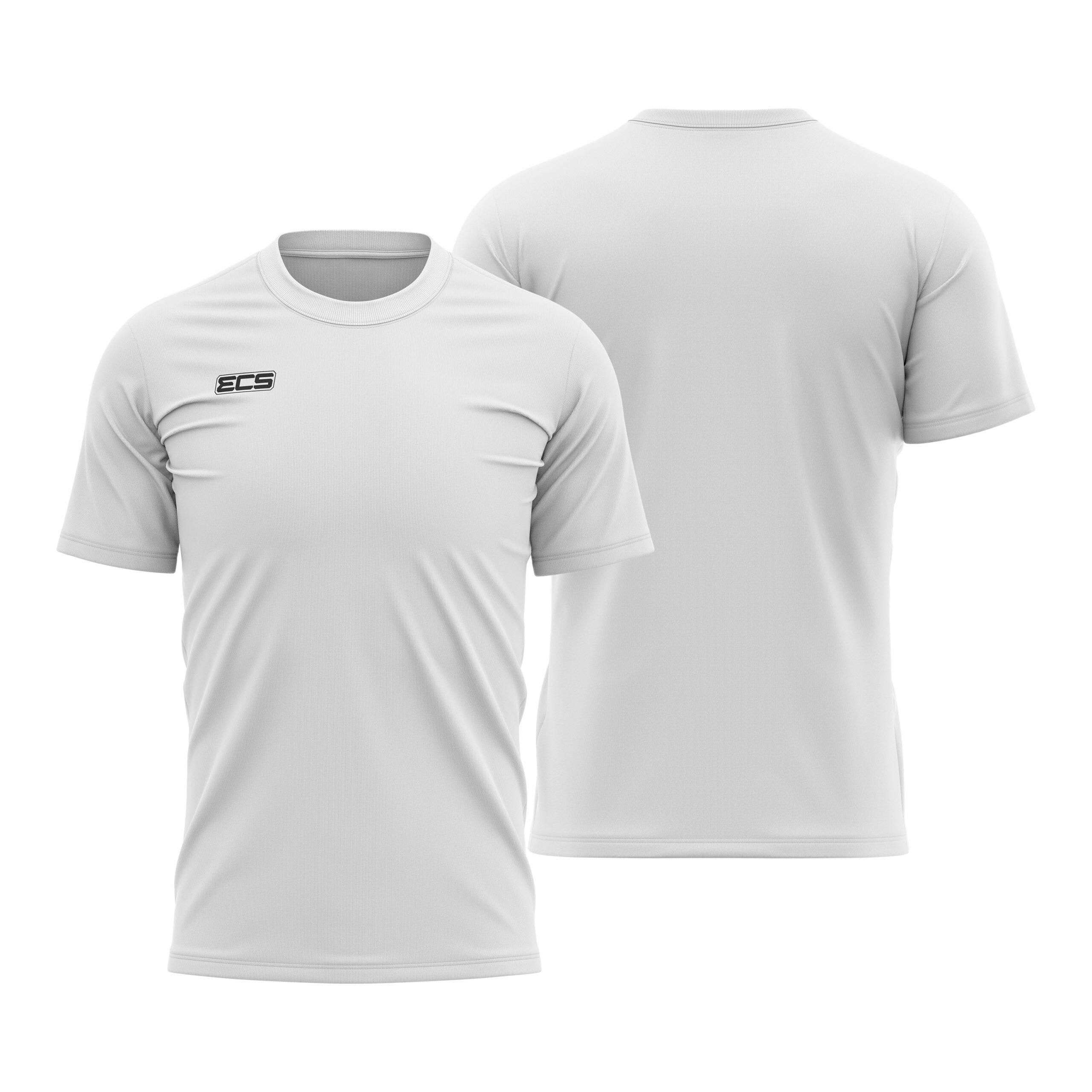 ECS Leisurewear T‑Shirt in White | Off‑Field Essential