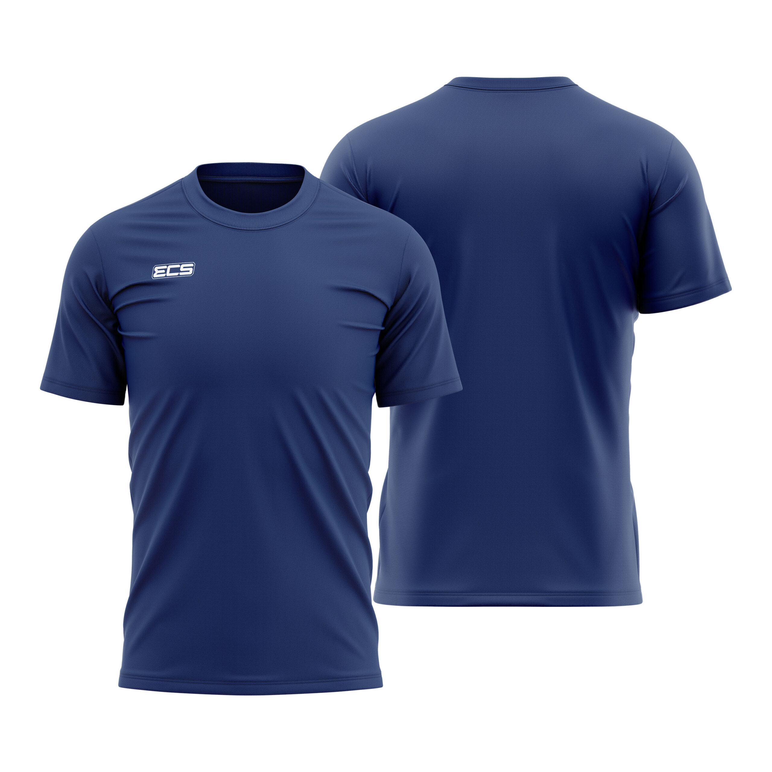 ECS Leisurewear T‑Shirt in Navy Blue | Off‑Field Essential