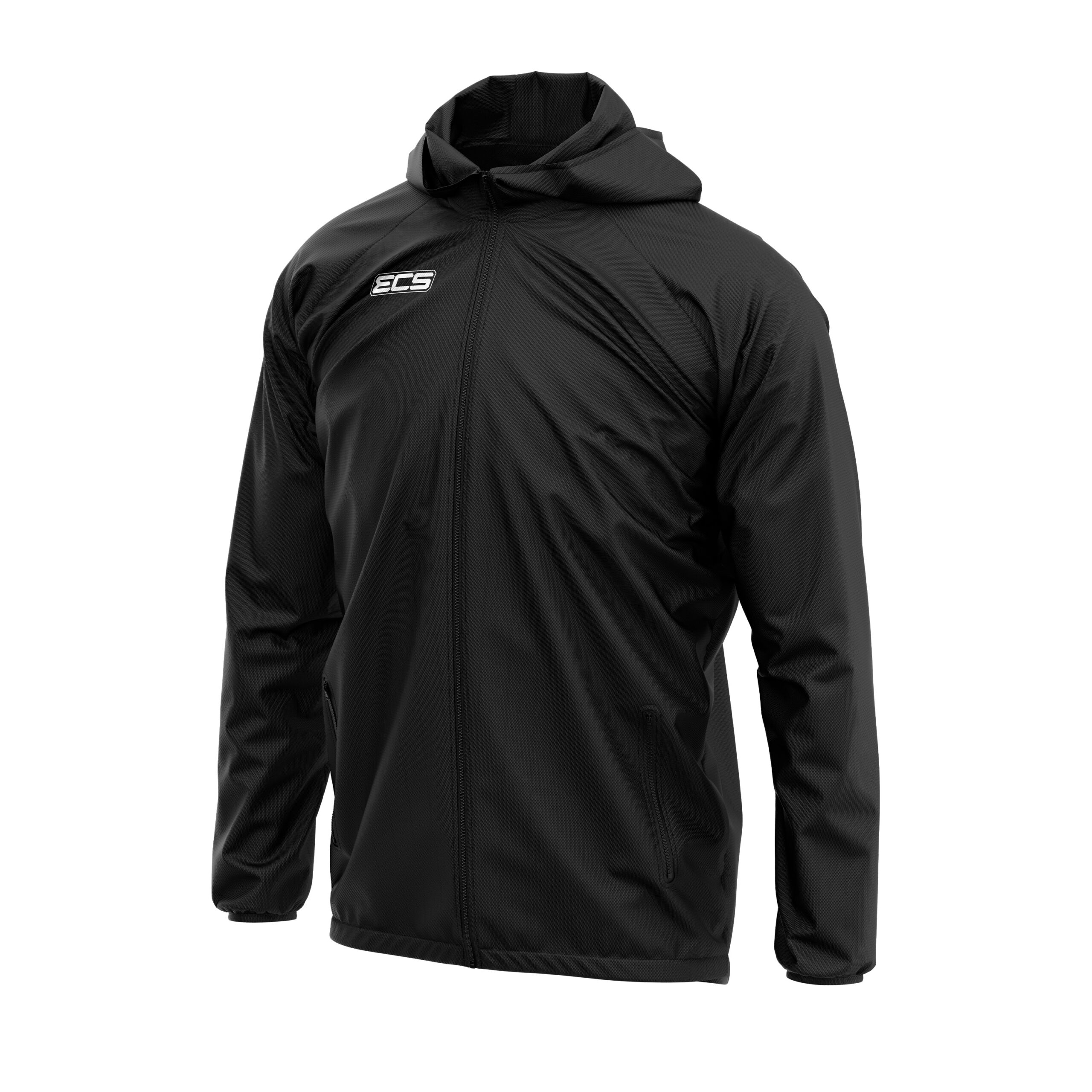 ECS Windbreaker Jacket in Black | Off‑Field Essential
