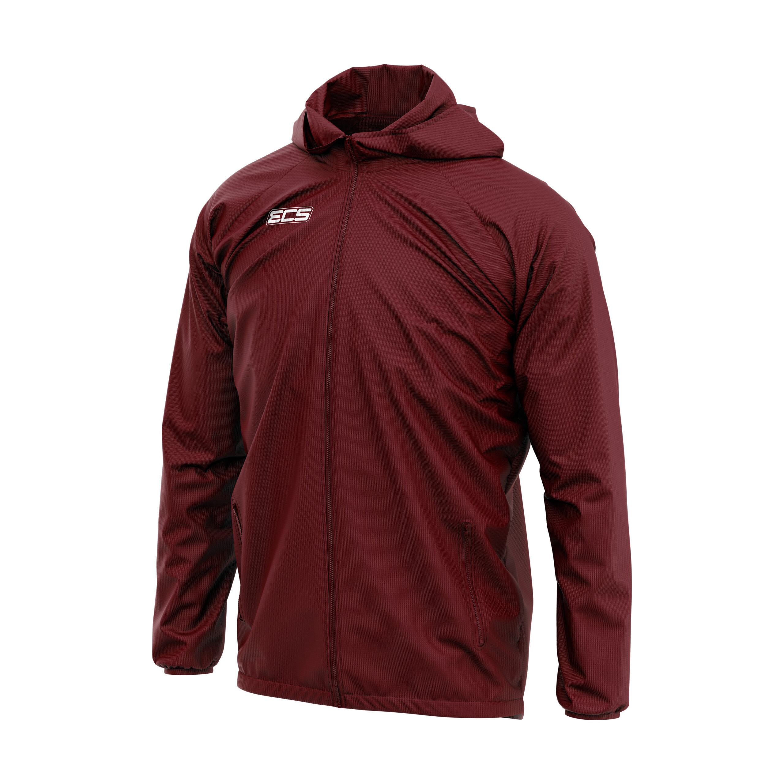 ECS Windbreaker Jacket in Maroon| Off‑Field Essential